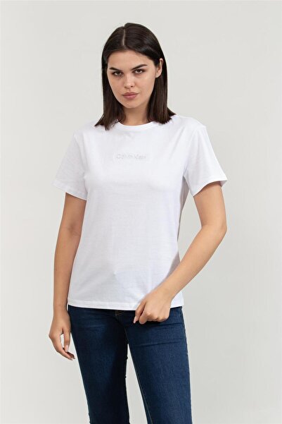 Calvin Klein Kadın Bisiklet Yaka T-Shirt