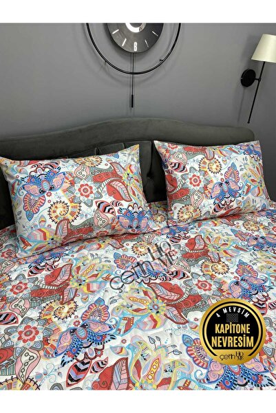 Çetinhome Çift Kişilik Kapitone Pike Seti 4 Mevsim Samba