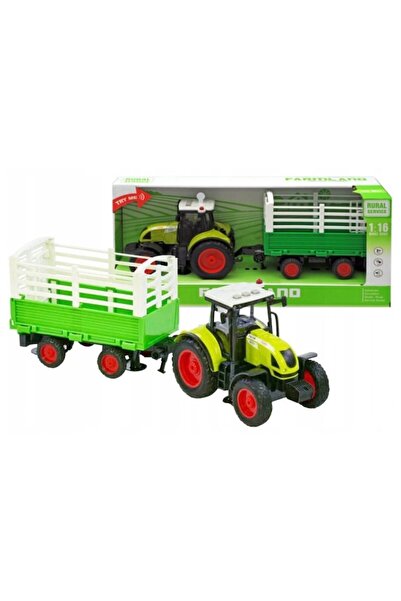 OEM Agricultural tractor with trailer, sound and light effects, 42x12x19 cm, set for children 3+