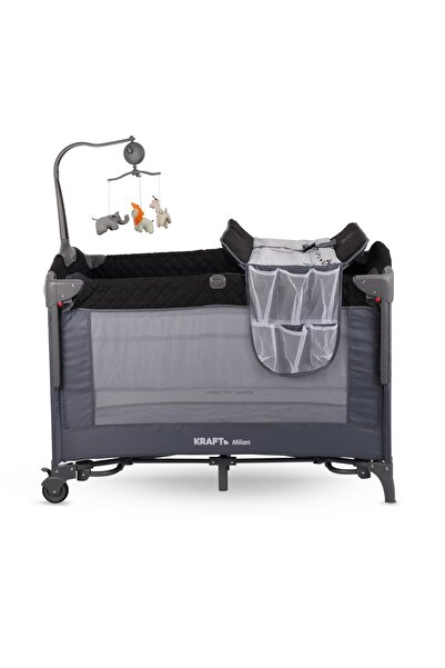 Kraft Milan Anne Yanı Oyun Parkı 70x110 cm Siyah