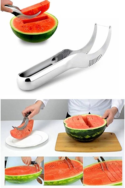 Moreva Paslanmaz Çelik Karpuz Kavun Dilimleyici Doğrayıcı Bıçak