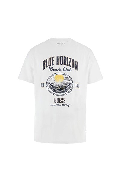 Guess Tricou alb pentru bărbați