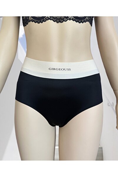 İntive Lingerie Alina, fără sudură, fără urme, talie înaltă, de calitate superioară, cu talie scrisă, alunecare ușoară