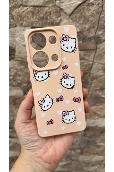 Vip Case Xiaomi Redmi Note 13 Pro 4G Uyumlu Hello Kity Silikon Darbe Emici Klasik Korumalı Rubber Kılıf