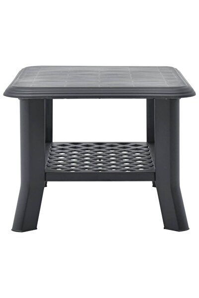 vidaxl طاولة قهوة أنثراسيت 90x60x46 سم بلاستيك