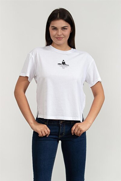 Emporio Armani Kadın Bisiklet Yaka T-Shirt