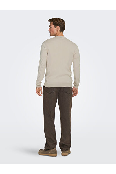 Only & Sons Men's ONSWYLER LIFE REG 14 HALF ZIP POLO KNIT OS22034225-4777834