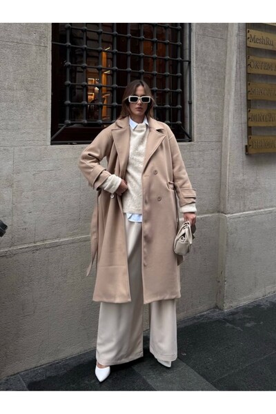 My Blog Beige Frankfurt Mantel - 408021