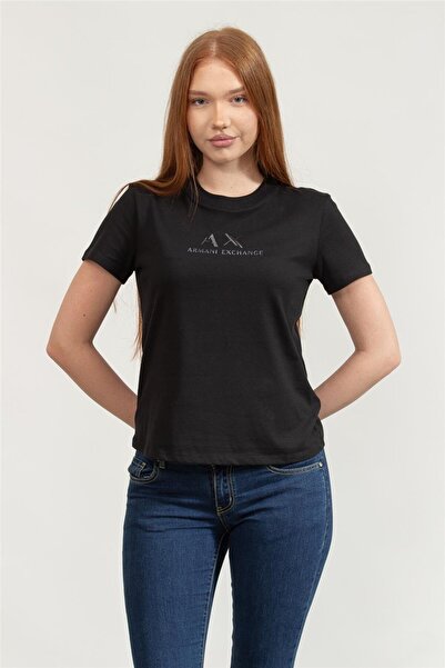 Armani Exchange Kadın Bisiklet Yaka T-Shirt