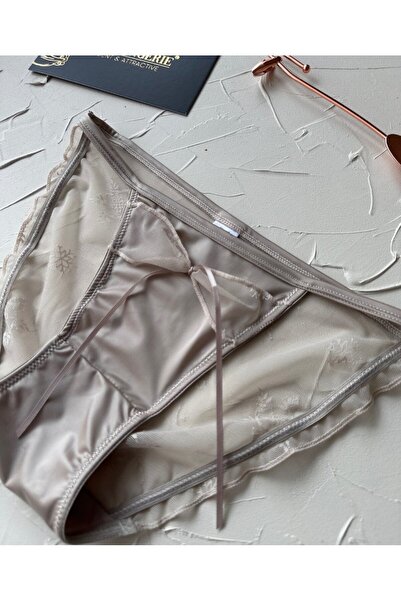 İntive Lingerie Chiloți/Slip-2858 în stil japonez Lucia, cu detaliu din satin și tul pe spate