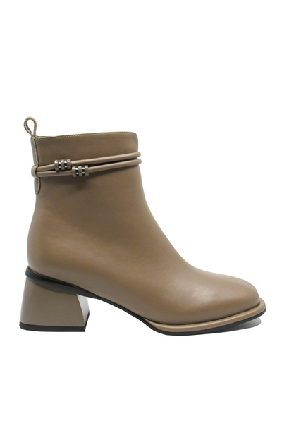 Anna Viotti Ghete damă gri-bej sidefate cu baretă la gleznă (GOR 4221)