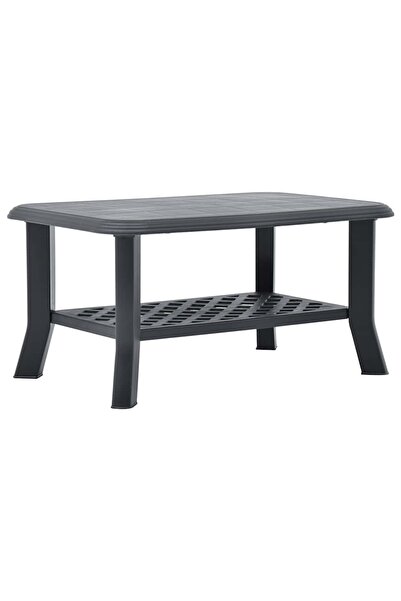 vidaxl Coffee Table Anthracite 90x60x46 cm Plastic