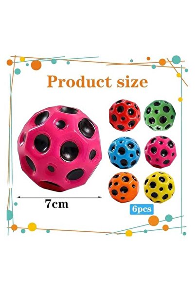 Generic 6pcs Moon Ball, Space Balls, Astro Jump Ball, Ultra High Bouncy Balls
