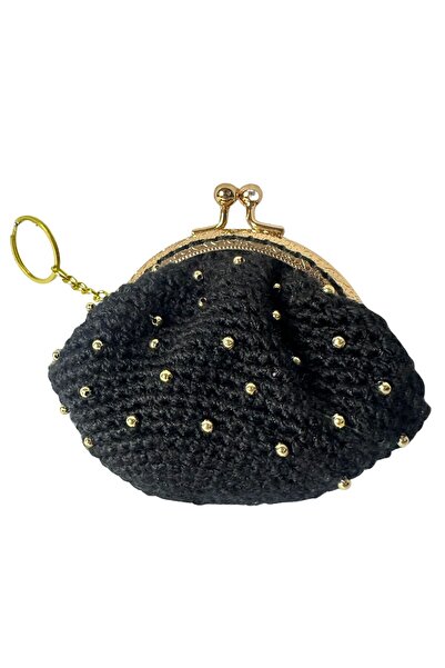 Uretti - Öznur 7392 5074 Hand-Knitted Beaded Detailed Stylish Mini Coin Purse