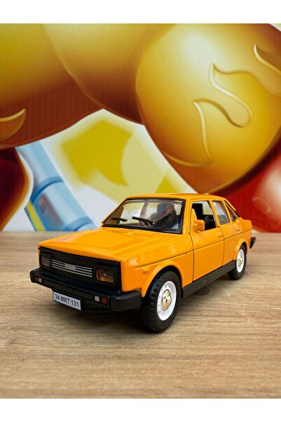 scntoys Fiat /Tofaş Murat 131 Koleksiyon Metal Araba 12cm Nostaljik Araba Sarı Murat 131 Diecast Araba