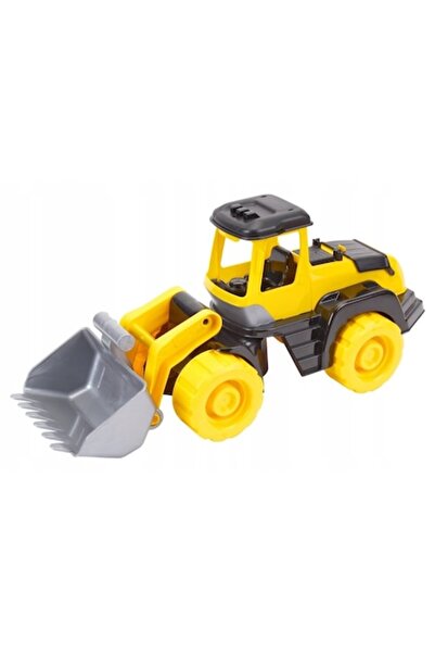 Technok excavator de jucărie, roți mari, 44,5x20x17 cm, galben/gri