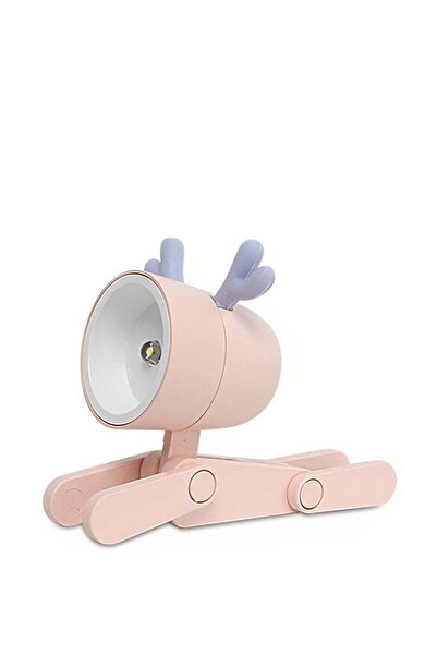 COOYA Night Light Desk Lamp Cute Small Phone Holder, Deer Shape Mini LED Portable Reading Decor Table Lamp