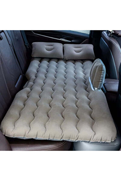 Ella Home Saltea gonflabilă auto pentru bancheta din spate gri 130×80×12cm