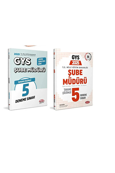 Data Yayınları 2026 Editör Data GYS MEB Şube Müdürü Deneme Sınavı Seti TAM KA...
