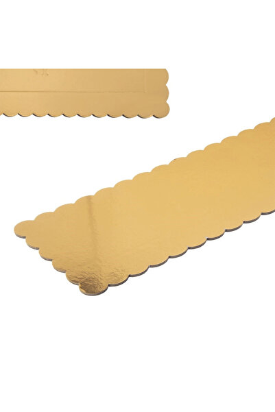 Orion Gold rectangular cake board/plate 33×12 cm