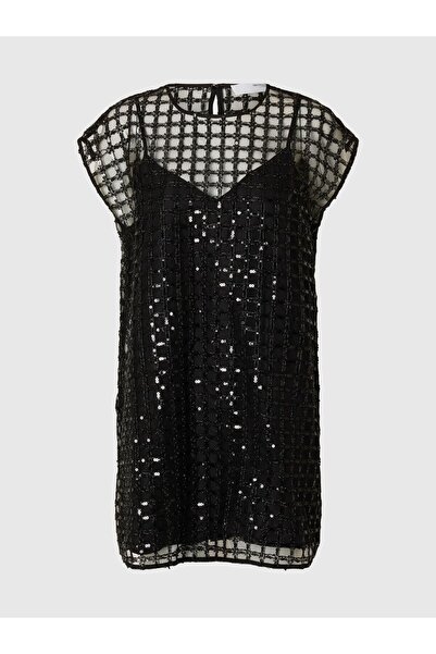 SELECTED Midikleid Pailletten