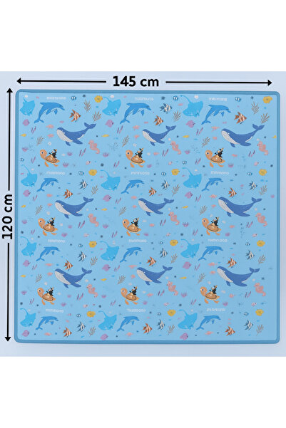 Minimono Mama Sandalyesi Ve Aktivite Örtüsü - Kaydırmaz Taban - Su Itici Yüzey - Yıkanabilir - 145x120cm