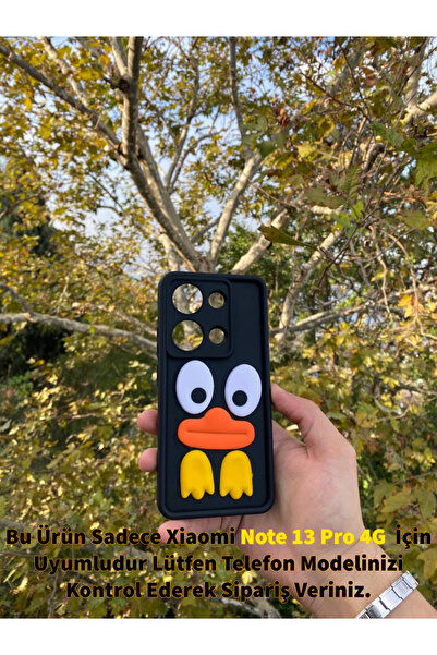 GtTech Xiaomi Redmi Note13 Pro 4G Uyumlu Krono 3D Figürlü Darbe Korumalı Sili...