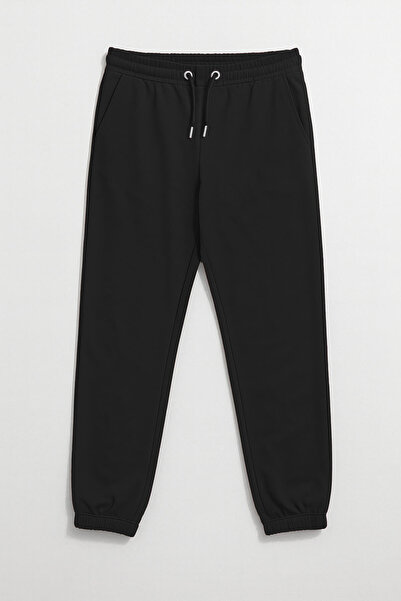 MARKAPIA WOMAN Γυναικείο μαύρο αθλητικό παντελόνι με ελαστικό πόδι