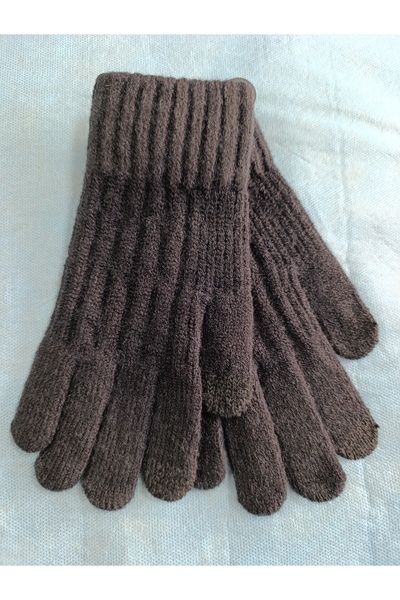 Suyutti قفازات شتوية محبوكة مع أصابع تعمل باللمس