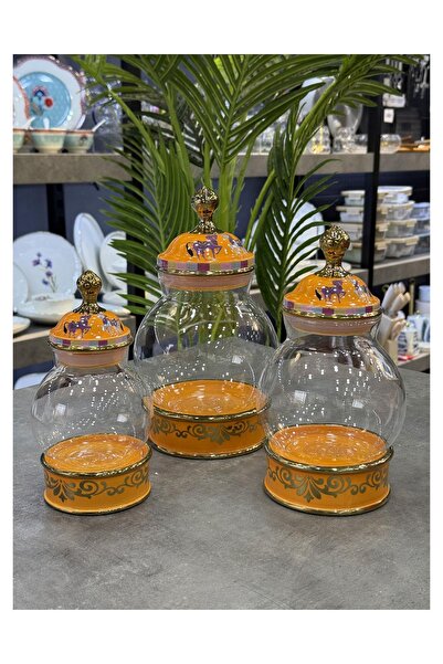 Doğudeko طقم برطمانات لافين الفاخرة من البورسلين والزجاج