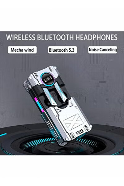 RUKYU IP7 Waterproof Wireless Earbuds, Gaming Earphone Bluetooth 5.3, 2000mAh Large Capacity Charging Case