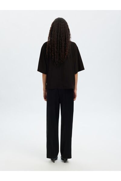 SELECTED Bluse mit 3/4 Ärmeln High Neck