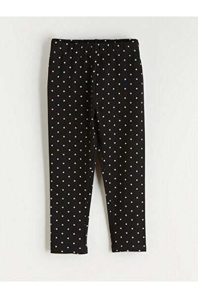 LC Waikiki Rmz Gi̇yi̇m Farkiyla Waist Drawstring Polka Dot Girls' Leggings