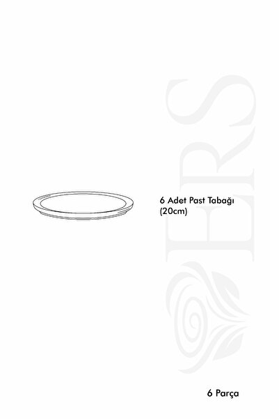 ers erbaşlar SİHİRLİ SONBAHAR 6 PARÇA  PASTA TABAĞI SETİ