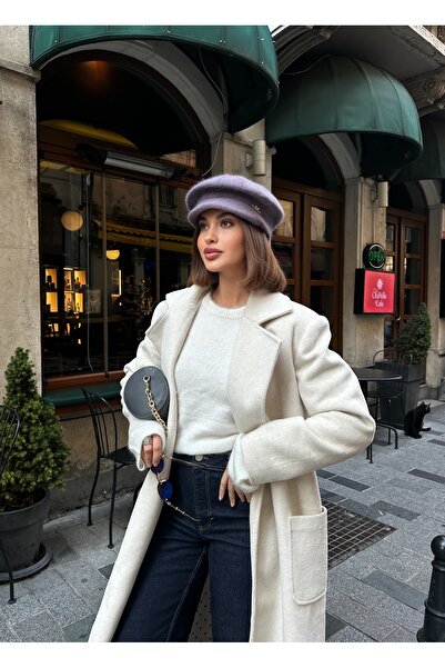 LAGRANZE Kadın Angora Baretta Şapka
