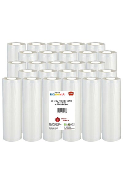 Urgent Horeca Set 26 role pungi vidat gofrate, dimensiuni 200x5000 mm, grosime 85 microni, preparare Sous Vide