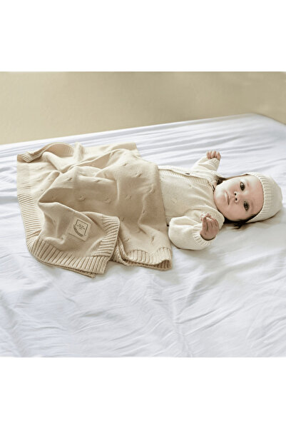 Miespiga Cotton Knitwear Knitted Baby Blanket Sycamore