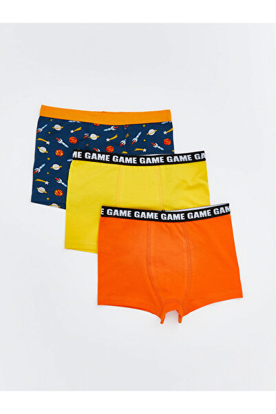 LC Waikiki Vizyon New Season Printed Boys' Boxer 3-Piece Set