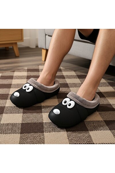 OEM Cute and warm slippers for men, waterproof, dog shape, 8158