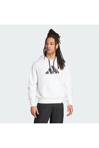 adidas Terrex Snow Adventure Baskılı Kapüşonlu Unisex Sweatshirt JM6364