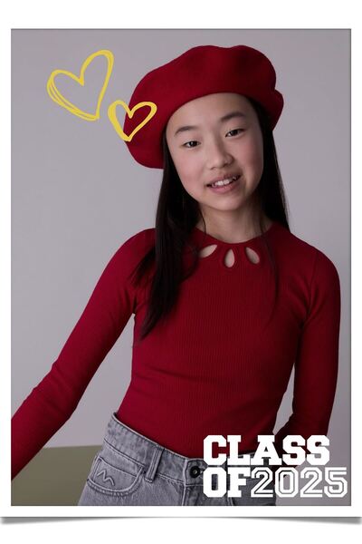 MAYORAL Girl's Ribbed Collar Detailed Bodysuit Red 7022