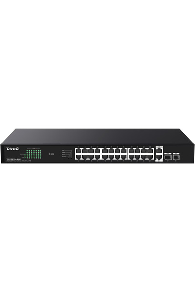 Tenda Switch PoE+ (370W) fără gestionare, 4 preconfigurații, 26×RJ45 1Gbps (2...