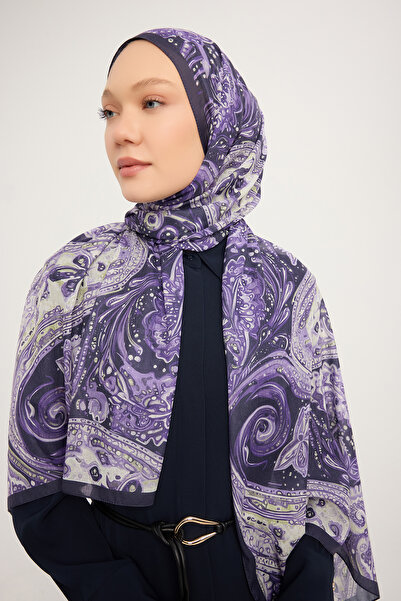 ipekistanbul Şal cu model Efilia - Cosmic Paisley - Violet