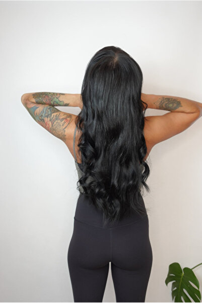 ElectraStore Extensii Clip-On Drept Negru Intens-ELCC1817M