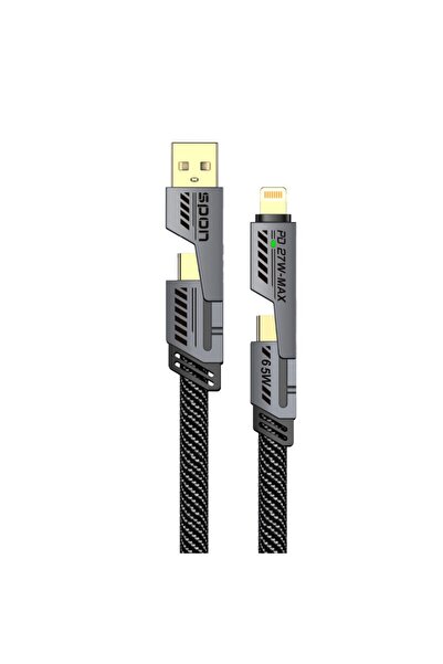 Spon كابل شحن عالي السرعة 4 في 1 PD بطول 1.2 متر