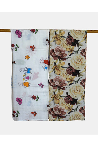 Mimiko Muslin Blanket 2 Layers 100% Organic Cotton Ultra Soft Breathable Baby & Kids Blanket 120X120 Pack of 2