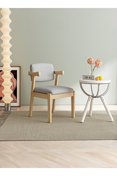 Venpara 2 pcs Dining Chair - Modern Solid-Wood Padded Armchair for Office, Kitchen, Living Room