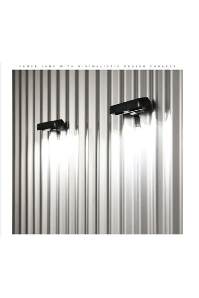 Flippy rectangular LED solar wall lamp, 18 x 7 cm, motion sensor, 6V, 2200mAh, cool white, black mou