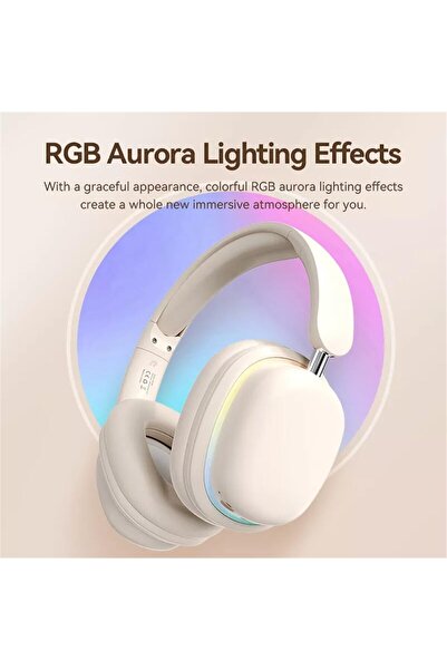 JUNGLEE BLUETOOTH 5.3 KULAKLIK RGB LED IŞIKLI ÇIKARILABİLİR MİKROFONLU OYUN M...