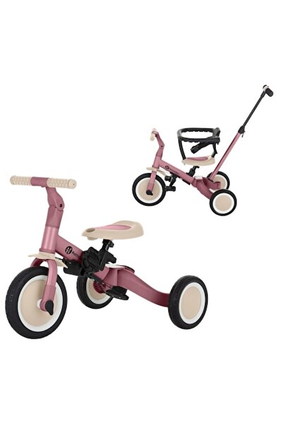 Petite&Mars Tricicletă multifuncțională Turbo 5 în 1 (1,5–5 ani) - Roz deschis